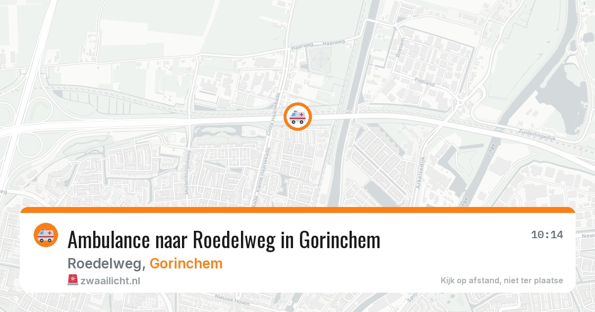 Ambulance naar Roedelweg in Gorinchem — 24 mei 2026