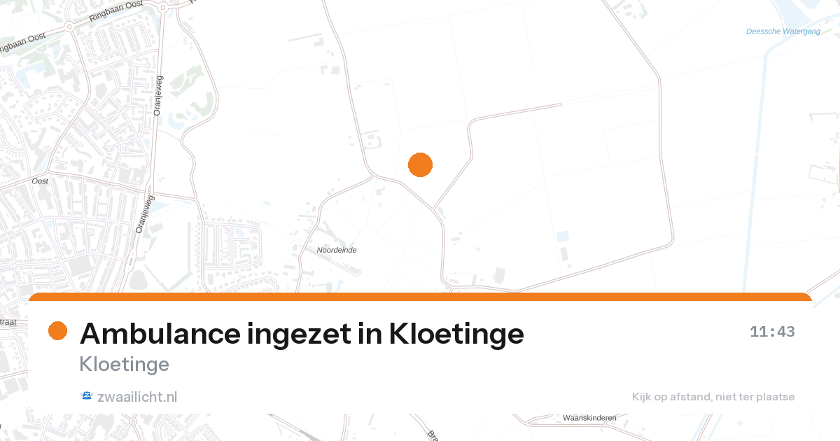 Ambulance ingezet in Kloetinge — 27 aug 2026