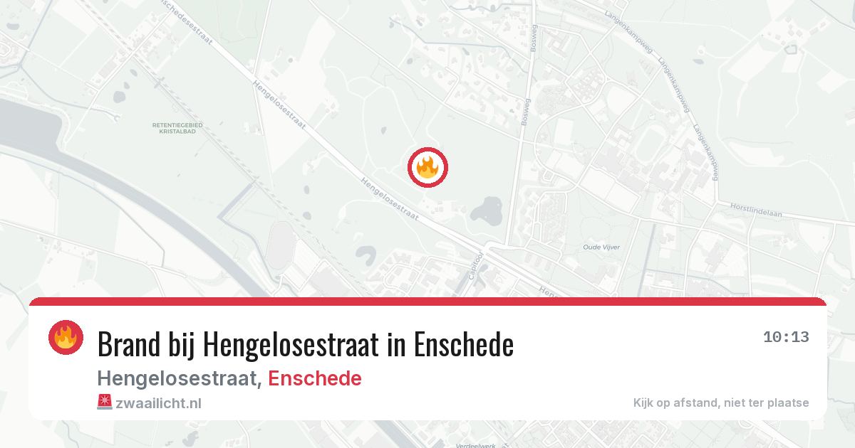 Brand bij Hengelosestraat in Enschede — 5 aug 2026
