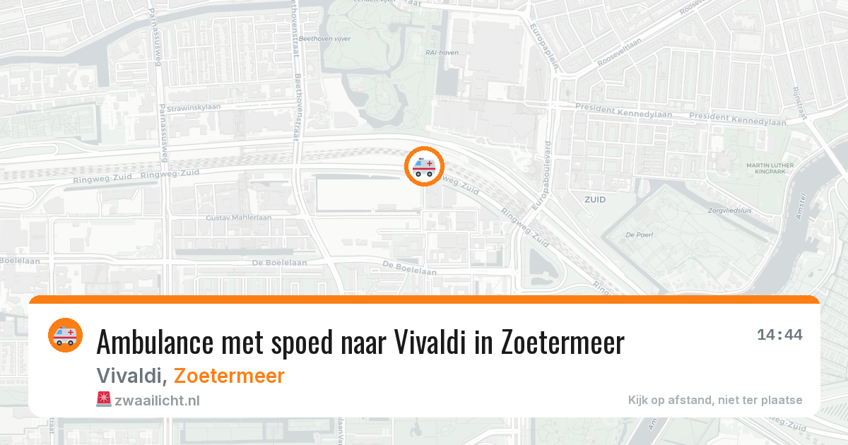 Ambulance met spoed naar Vivaldi in Zoetermeer — 29 jan 2026