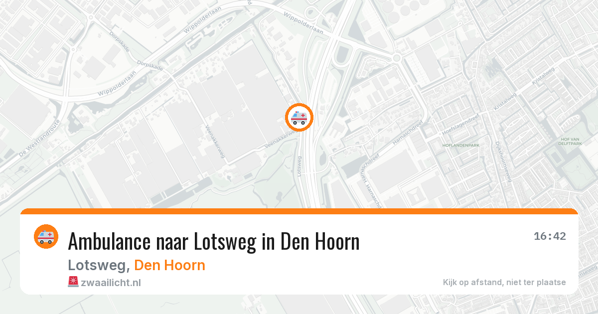 Ambulance naar Lotsweg in Den Hoorn — 7 aug 2026