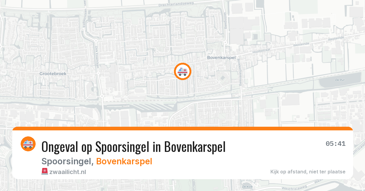 Ongeval op Spoorsingel in Bovenkarspel — 25 mei 2026