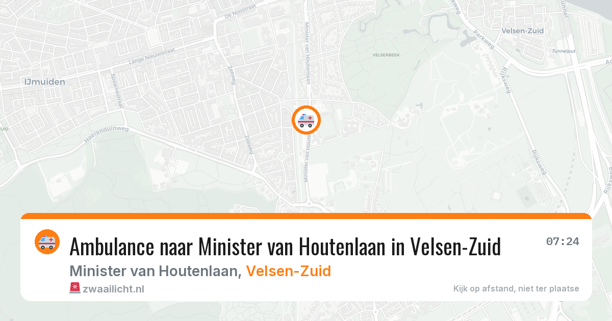 Ambulance naar Minister van Houtenlaan in Velsen-Zuid — 21 mei 2026