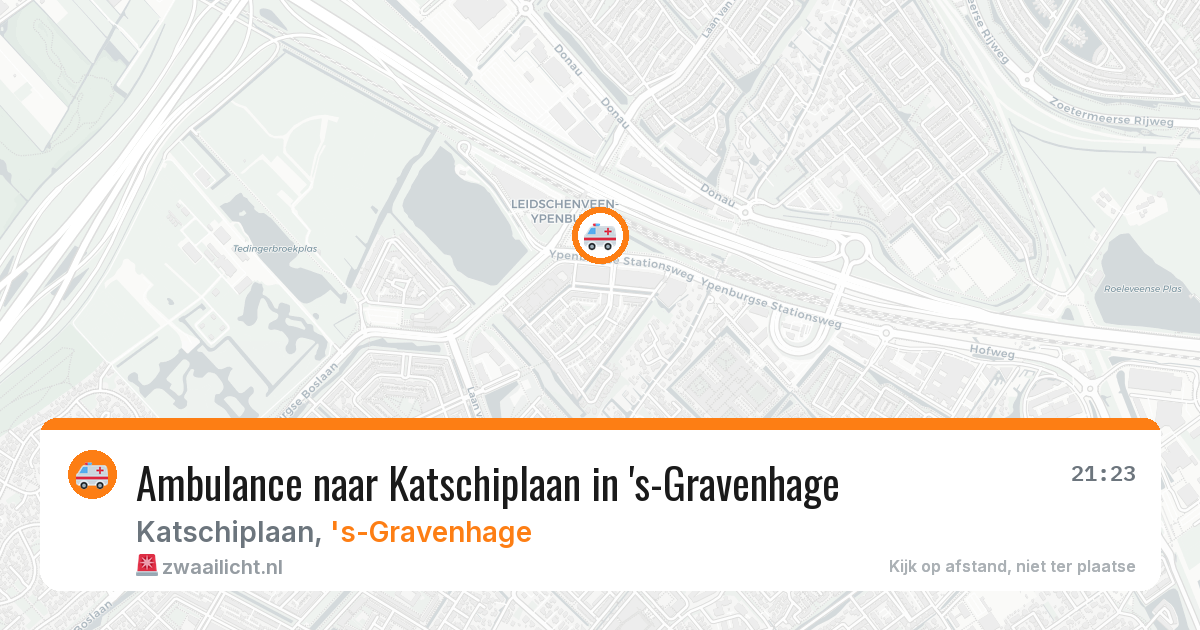 Ambulance naar Katschiplaan in 's-Gravenhage — 13 aug 2026