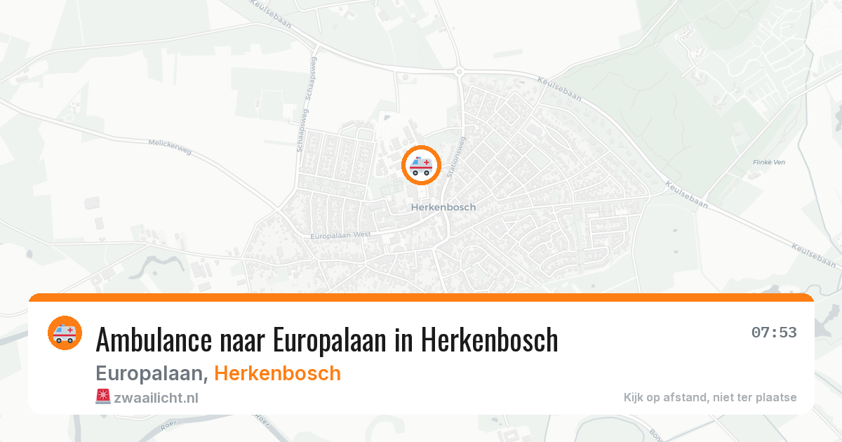 Ambulance naar Europalaan in Herkenbosch — 20 feb 2026