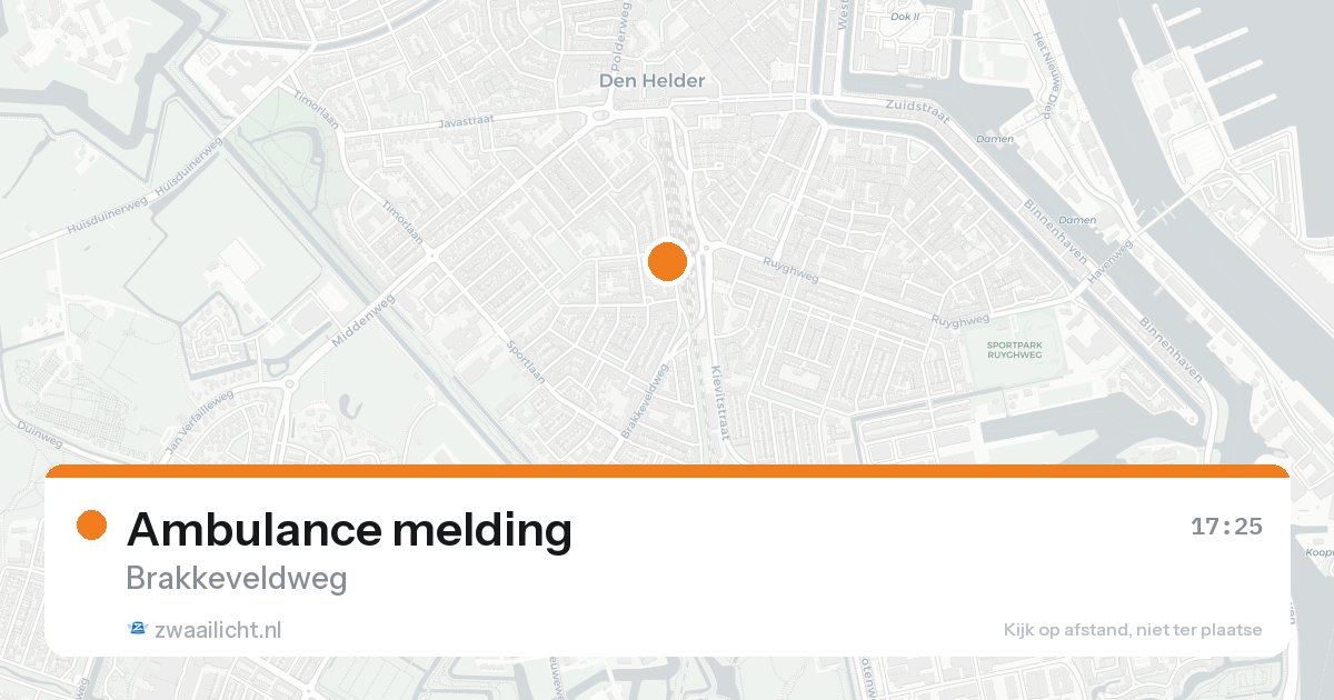 Ambulance melding — 31 jan 2026