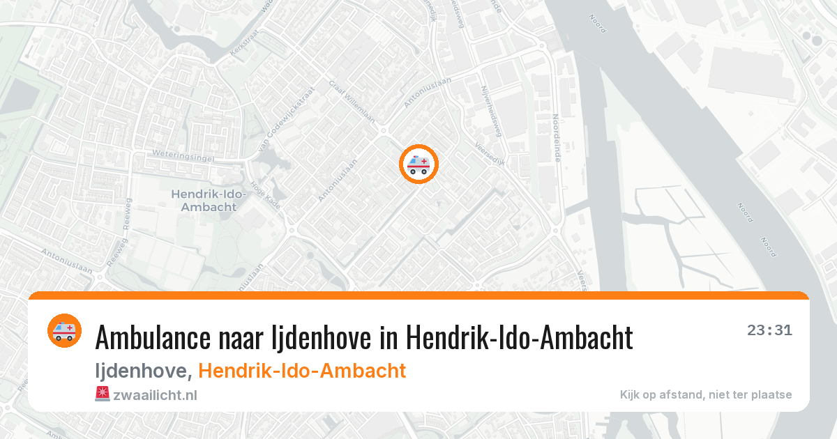 Ambulance naar Ijdenhove in Hendrik-Ido-Ambacht — 3 apr 2026