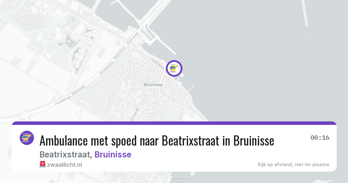 Ambulance met spoed naar Beatrixstraat in Bruinisse — 31 jan 2026