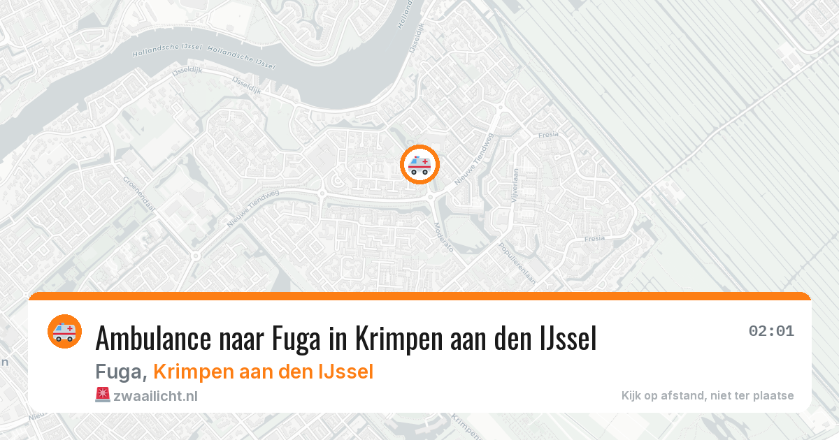 Ambulance naar Fuga in Krimpen aan den IJssel — 6 jul 2026