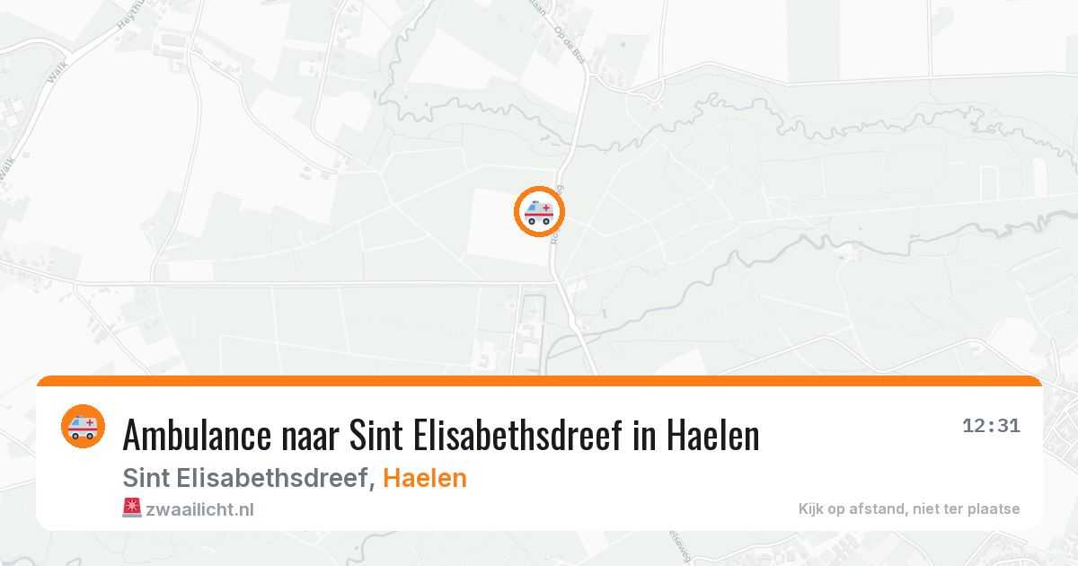 Ambulance naar Sint Elisabethsdreef in Haelen — 2 jul 2026