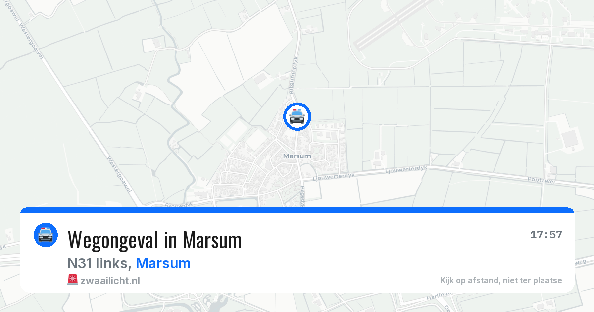 Wegongeval in Marsum — 29 apr 2026
