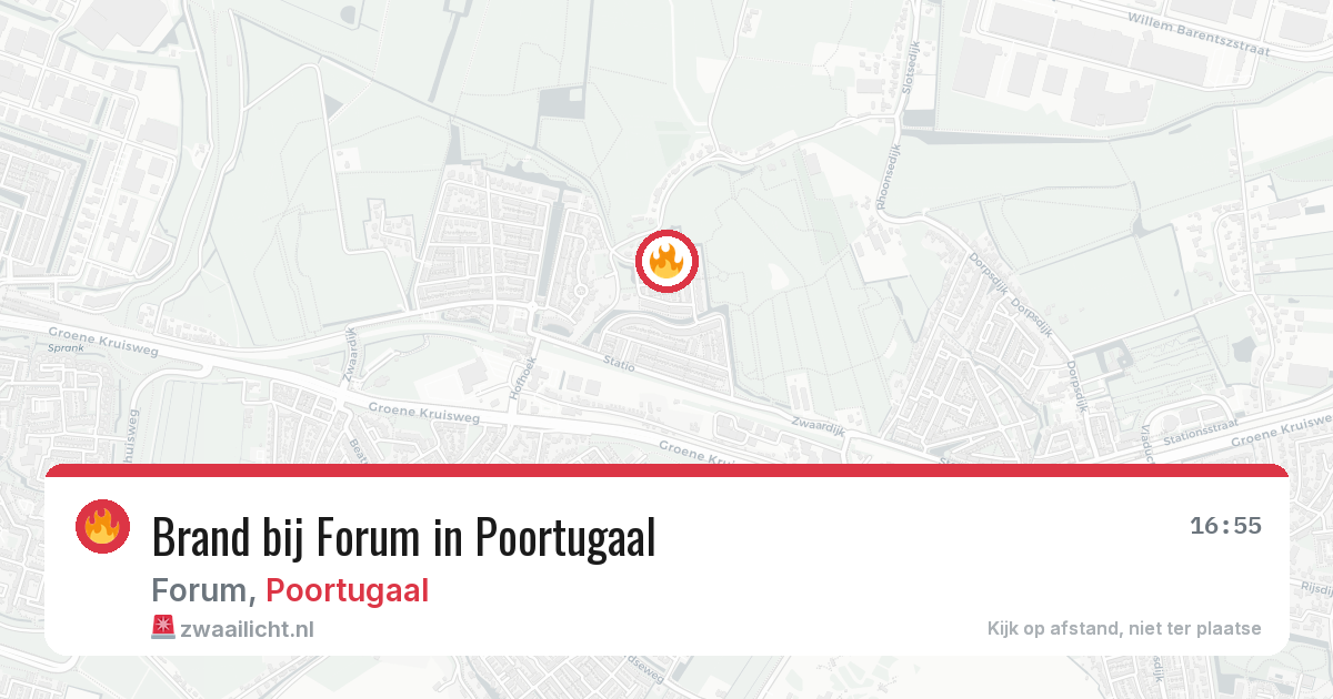 Brand bij Forum in Poortugaal — 9 jun 2026