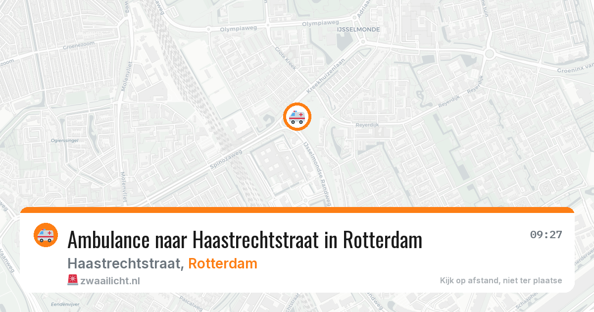 Ambulance naar Haastrechtstraat in Rotterdam — 19 mrt 2026