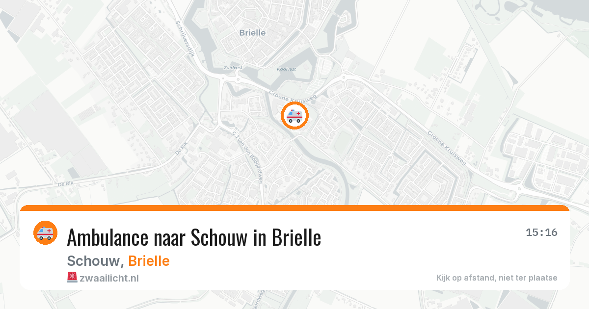 Ambulance naar Schouw in Brielle — 17 jul 2026