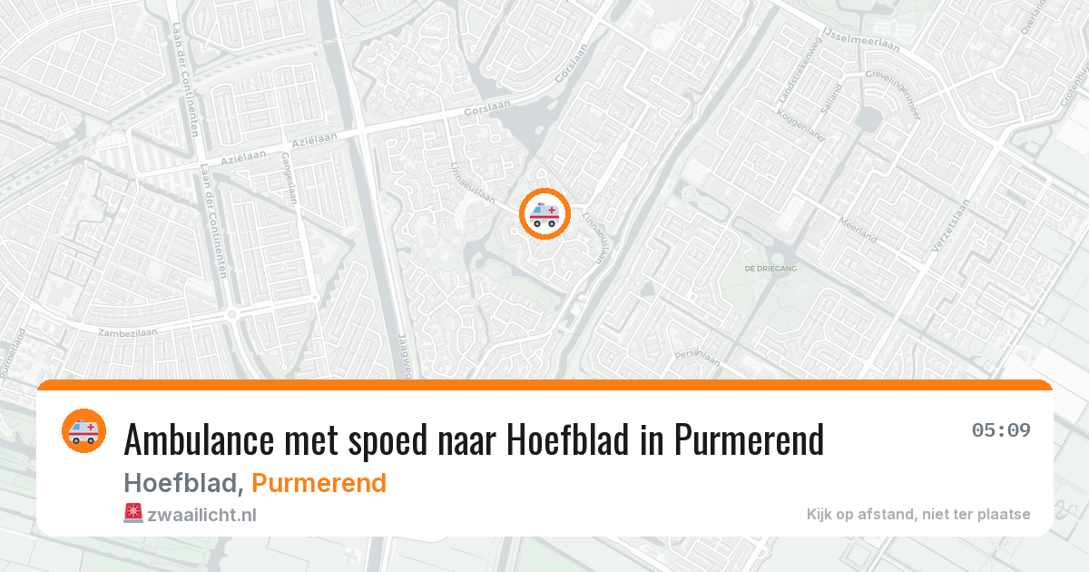 Ambulance met spoed naar Hoefblad in Purmerend — 7 apr 2026