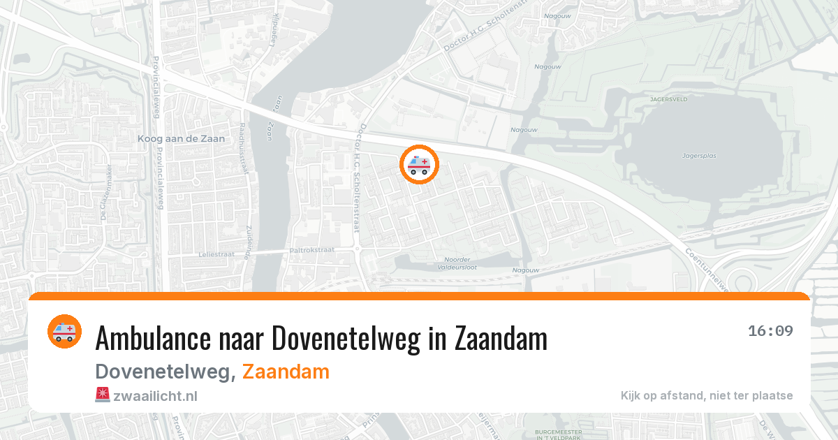 Ambulance naar Dovenetelweg in Zaandam — 15 jun 2026