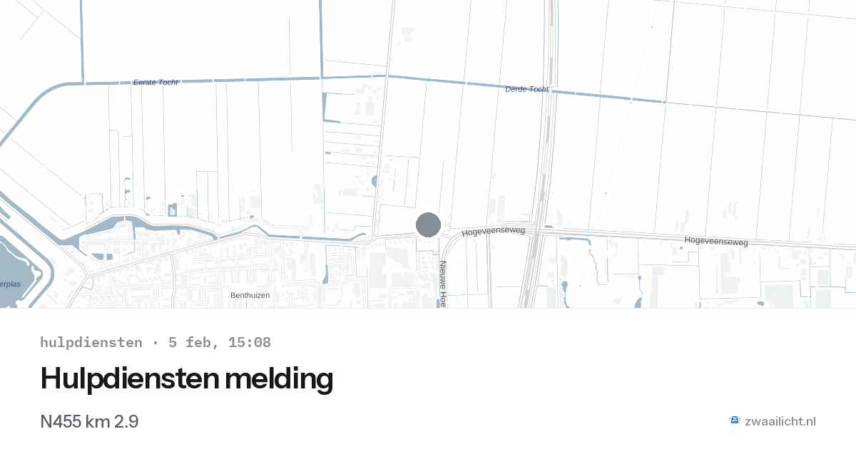 Hulpdiensten melding — 5 feb 2026