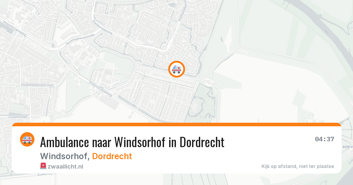 Ambulance naar Windsorhof in Dordrecht — 12 jul 2026