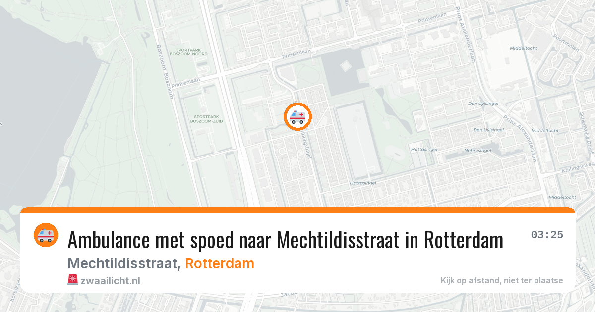 Ambulance met spoed naar Mechtildisstraat in Rotterdam — 21 apr 2026