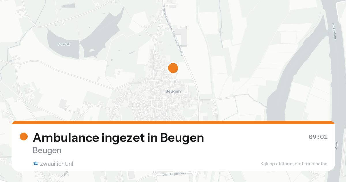 Ambulance ingezet in Beugen — 8 feb 2026
