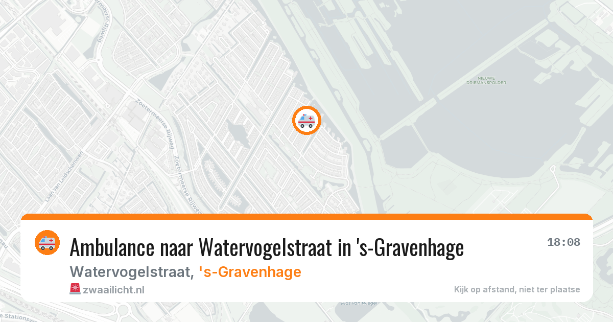 Ambulance naar Watervogelstraat in 's-Gravenhage — 28 mrt 2026