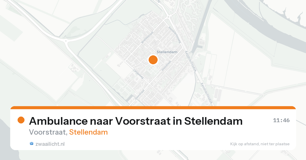 Ambulance naar Voorstraat in Stellendam — 16 aug 2026