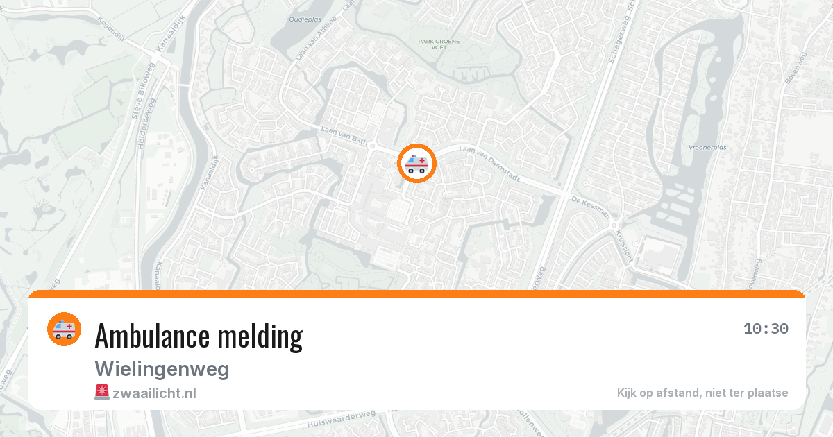 Ambulance melding — 21 mrt 2026