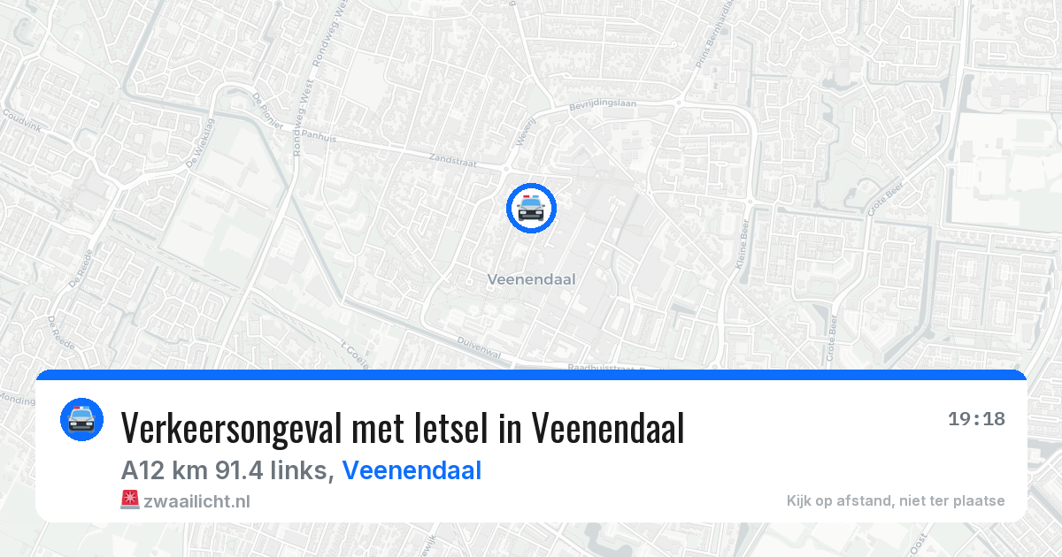 Verkeersongeval met letsel in Veenendaal — 22 jun 2026