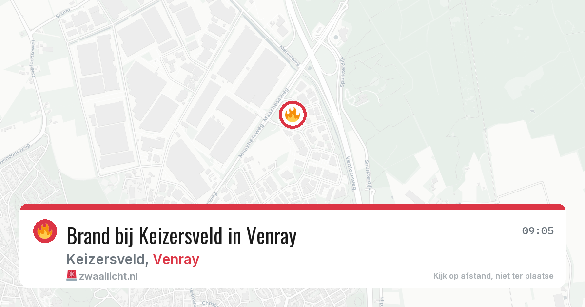 Brand bij Keizersveld in Venray — 11 jul 2026