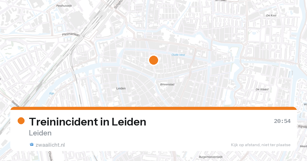 Treinincident in Leiden — 10 mei 2026