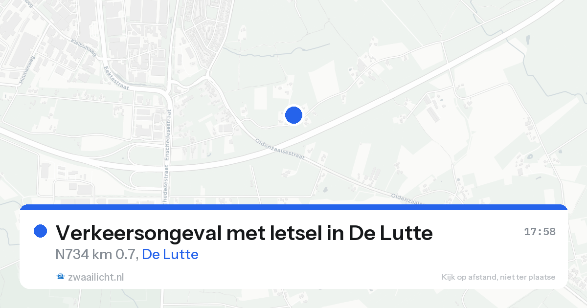 Verkeersongeval met letsel in De Lutte — 12 aug 2026