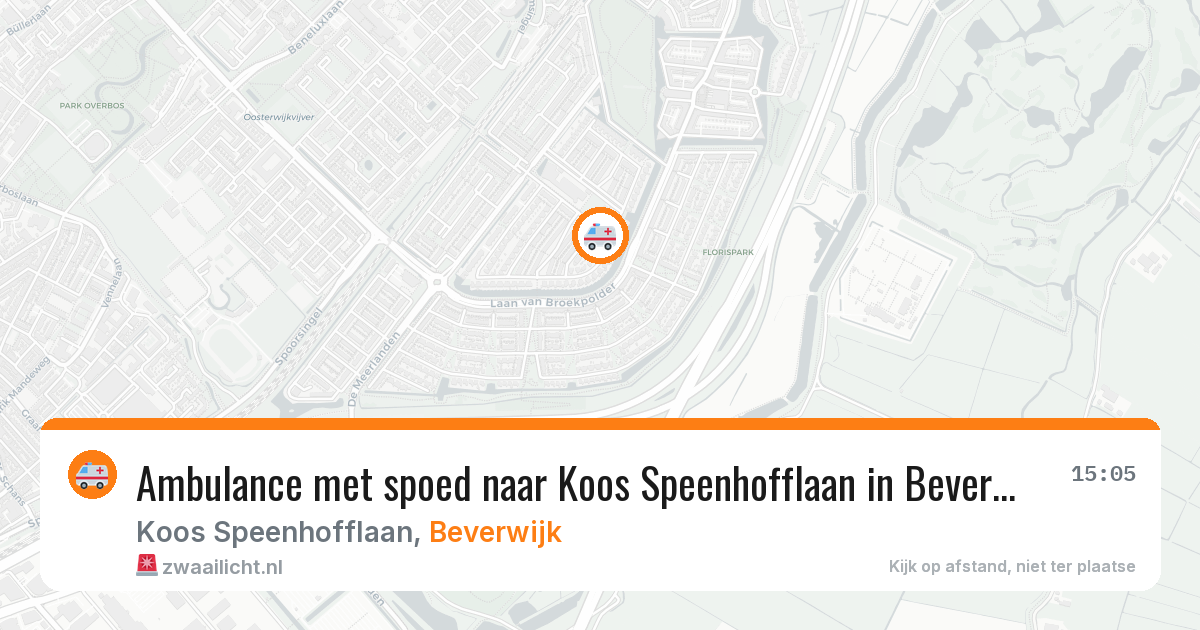 Ambulance met spoed naar Koos Speenhofflaan in Beverwijk — 12 apr 2026