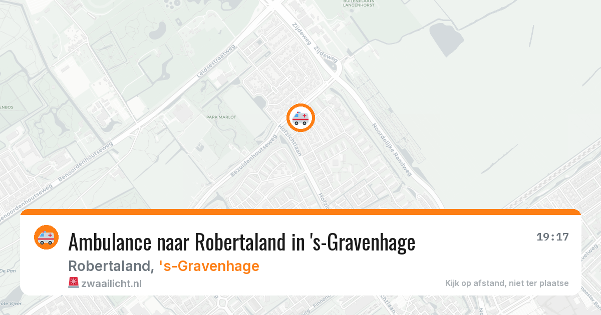 Ambulance naar Robertaland in 's-Gravenhage — 19 mei 2026