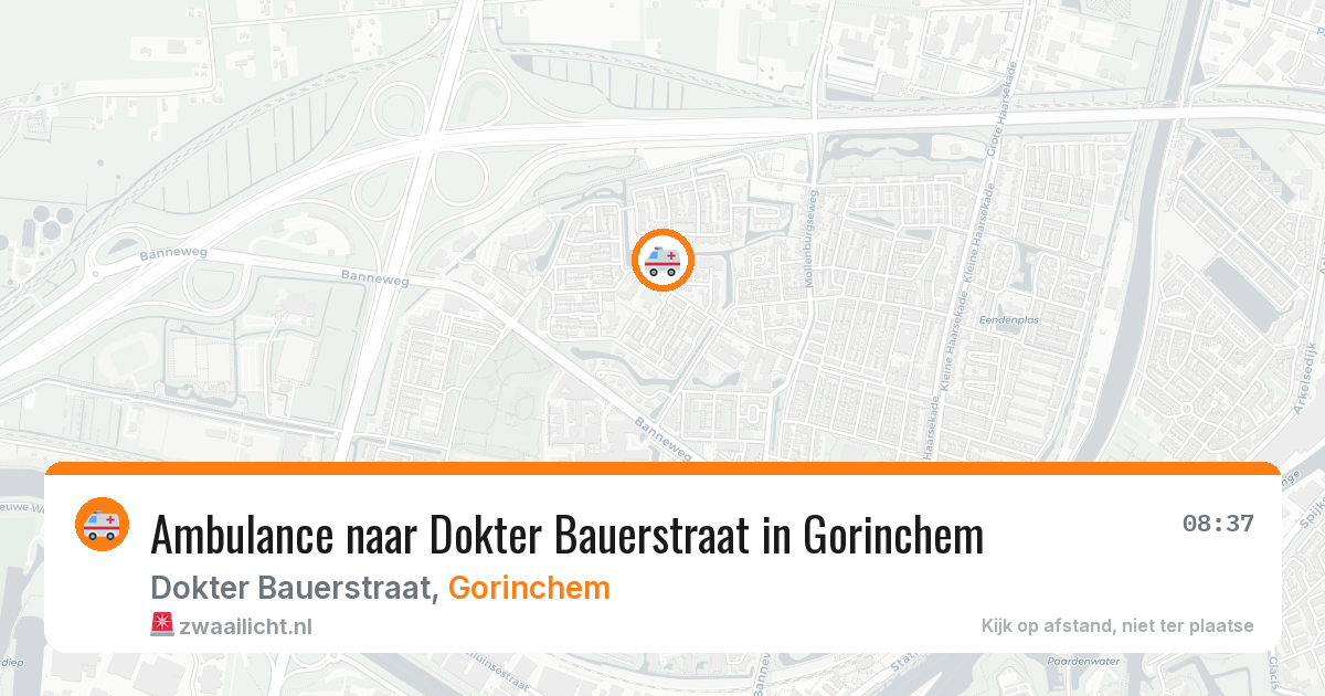 Ambulance naar Dokter Bauerstraat in Gorinchem — 23 jun 2026
