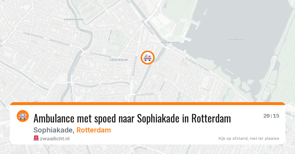 Ambulance met spoed naar Sophiakade in Rotterdam — 13 apr 2026