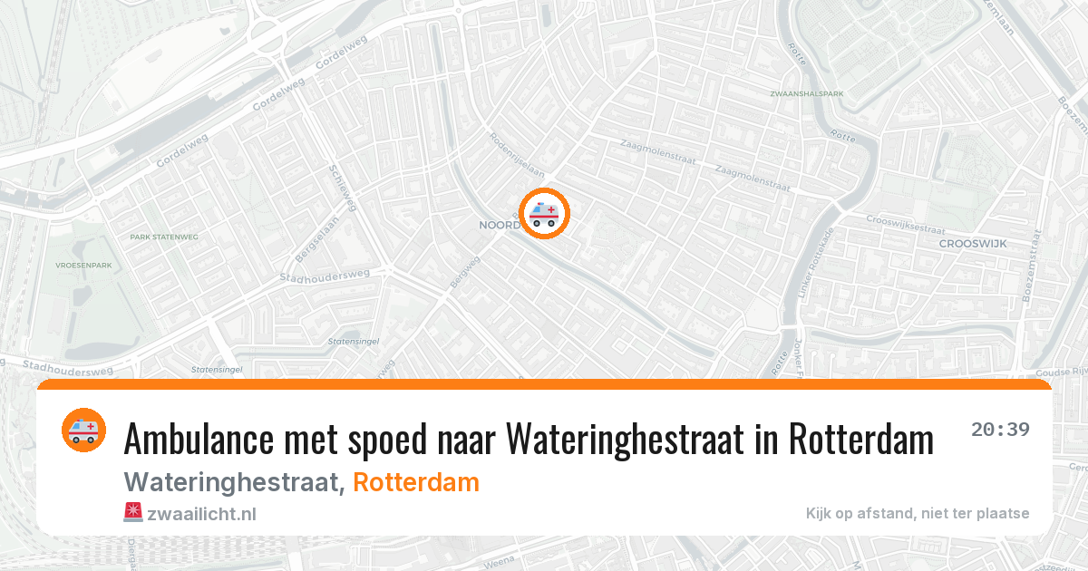 Ambulance met spoed naar Wateringhestraat in Rotterdam — 3 mrt 2026