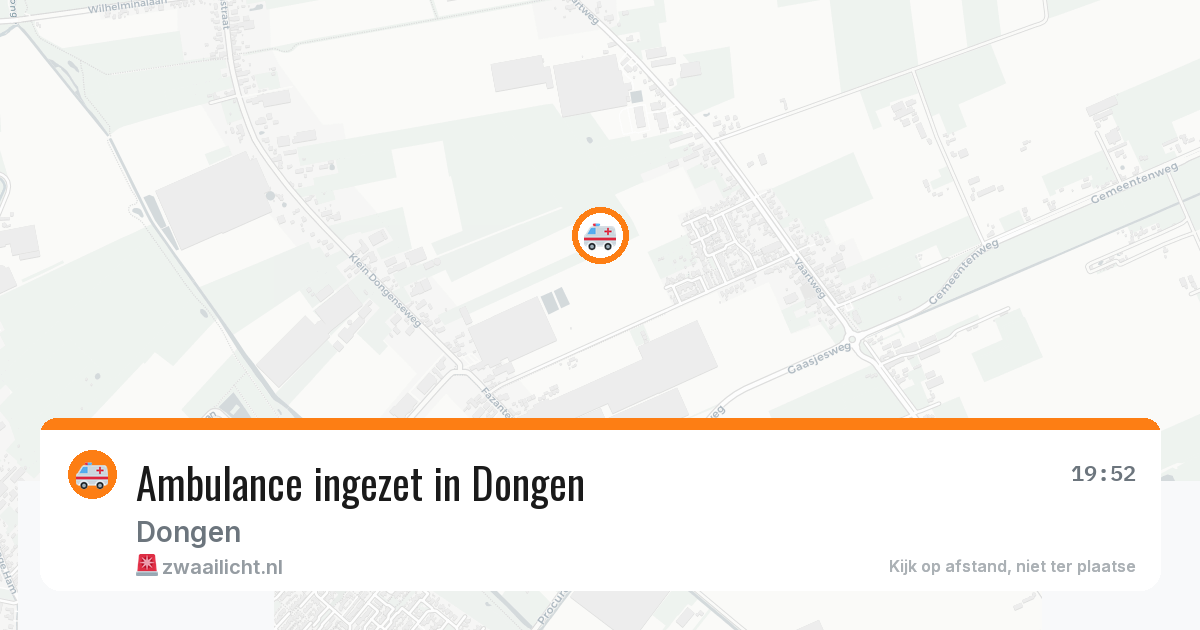 Ambulance ingezet in Dongen — 18 jun 2026