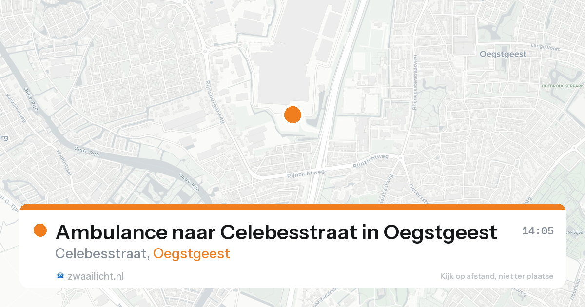 Ambulance naar Celebesstraat in Oegstgeest — 17 aug 2026