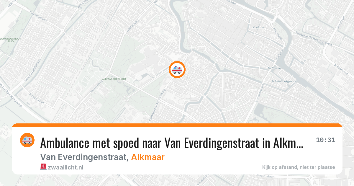 Ambulance met spoed naar Van Everdingenstraat in Alkmaar — 29 jan 2026