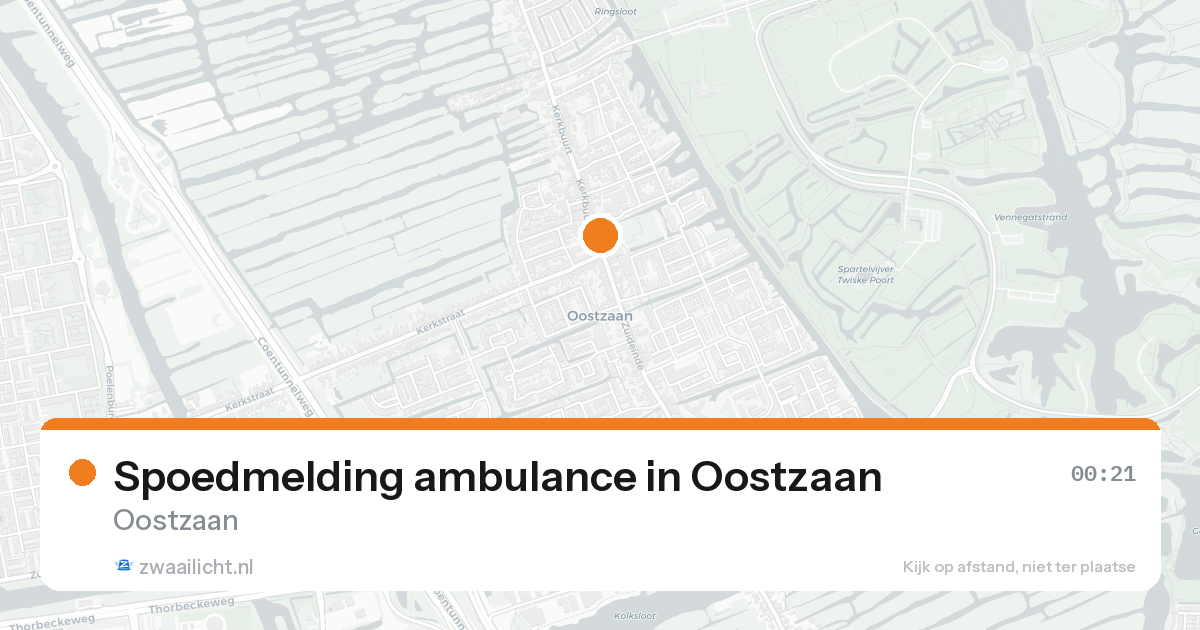 Spoedmelding ambulance in Oostzaan — 28 mei 2026