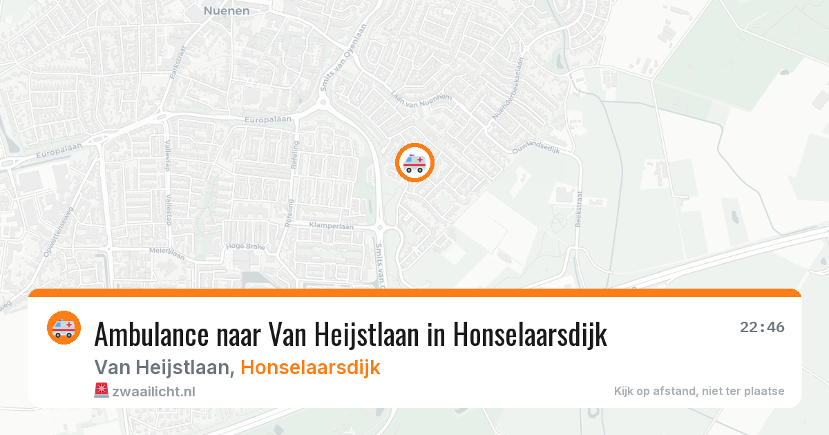 Ambulance naar Van Heijstlaan in Honselaarsdijk — 28 jan 2026
