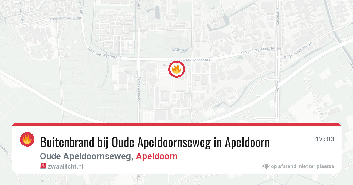 Buitenbrand bij Oude Apeldoornseweg in Apeldoorn — 8 mei 2026