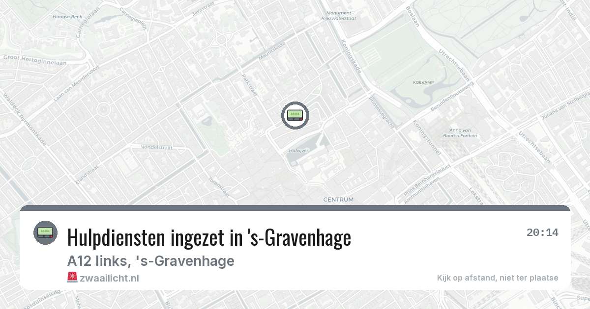 Hulpdiensten ingezet in 's-Gravenhage — 3 feb 2026 | 🚨 Zwaailicht.nl