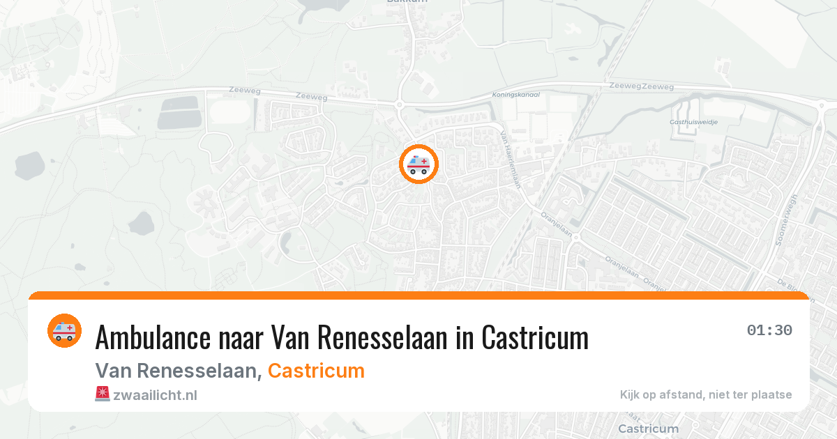 Ambulance naar Van Renesselaan in Castricum — 14 apr 2026