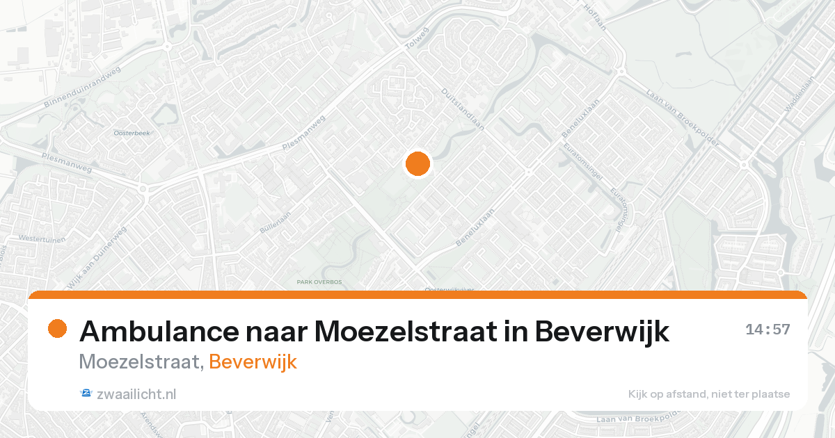 Ambulance naar Moezelstraat in Beverwijk — 23 aug 2026