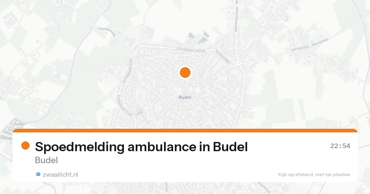 Spoedmelding ambulance in Budel — 5 jul 2026