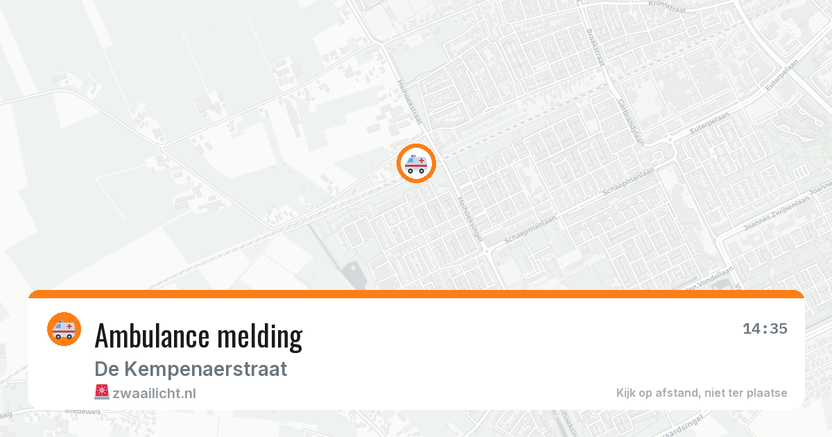 Ambulance melding — 31 jan 2026