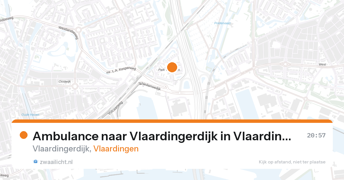 Ambulance naar Vlaardingerdijk in Vlaardingen — 13 mrt 2026