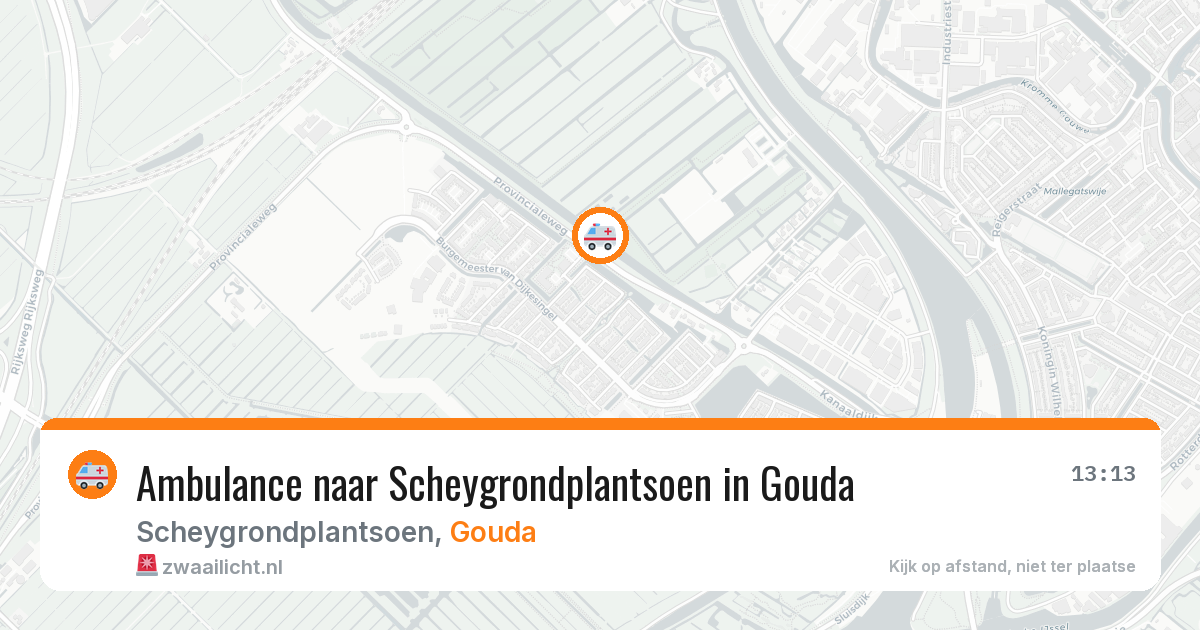 Ambulance naar Scheygrondplantsoen in Gouda — 22 jun 2026