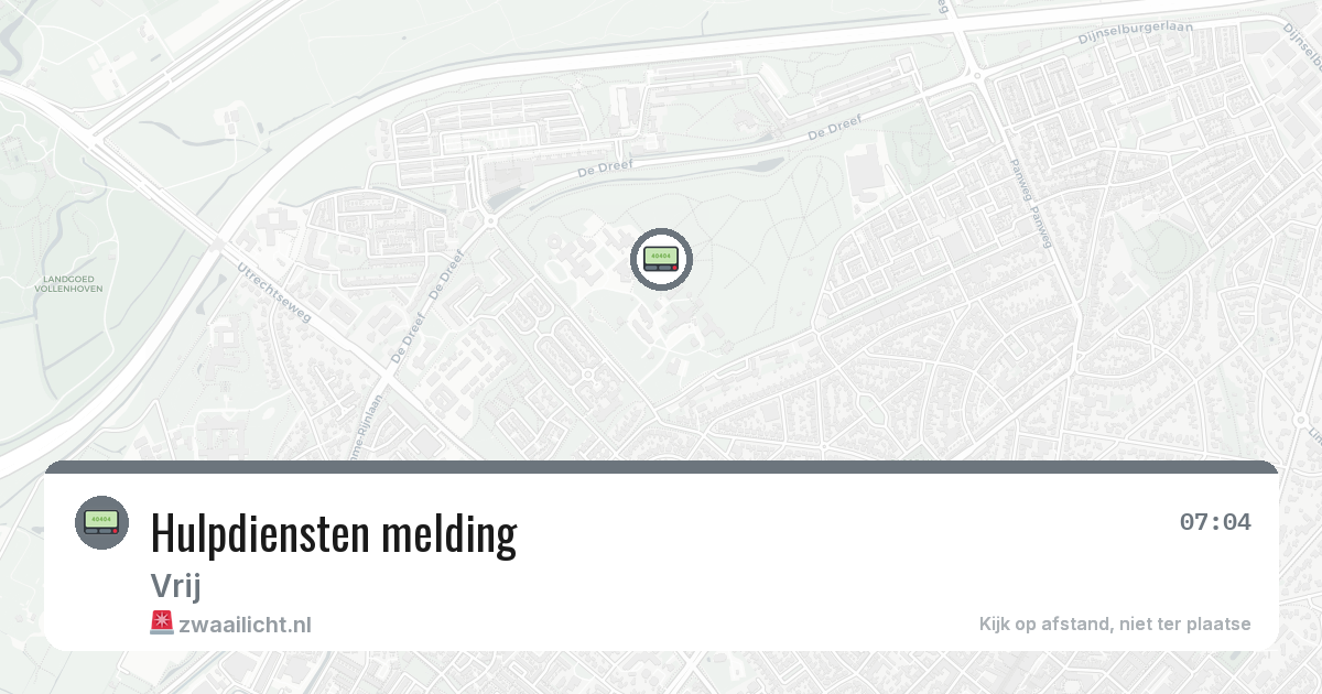 Hulpdiensten melding — 29 jan 2026